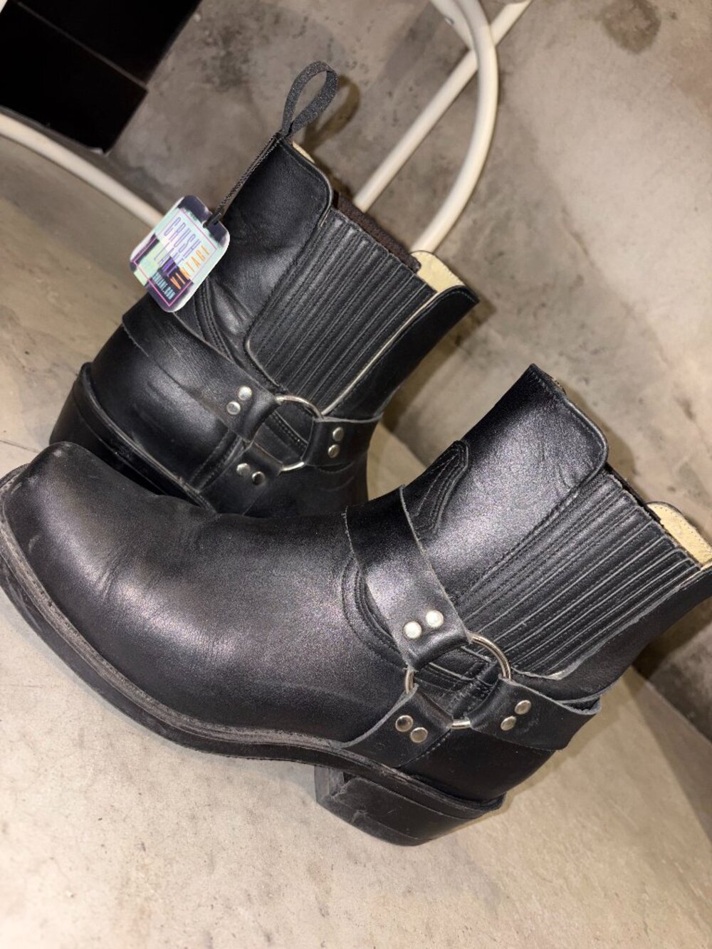 Vintage Boulet Black Leather Boots